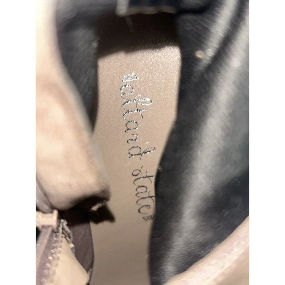 NEW Altar’d State Faux Suede Over The Knee Boots Taupe Chunky Lug Sole Size 8.5M